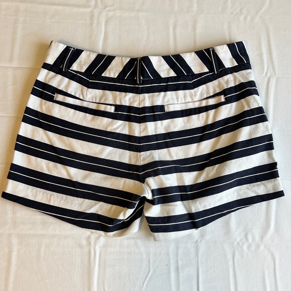 Banana Republic Navy and White Striped Women Shorts - Picture 7 of 7